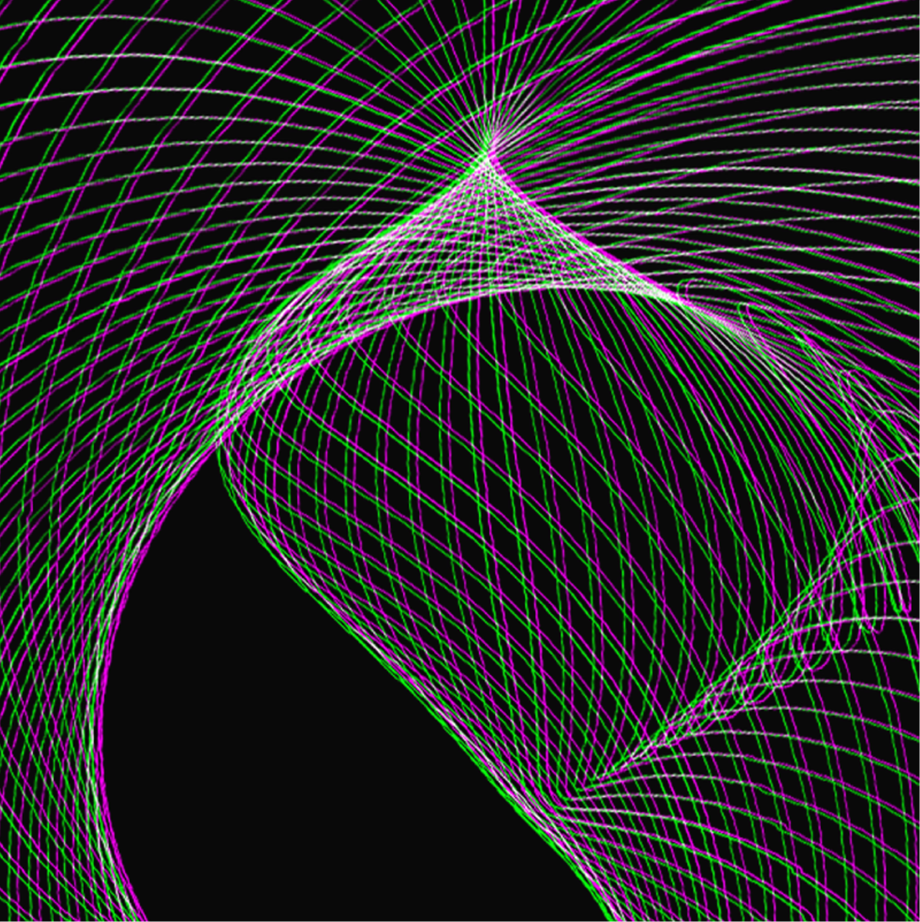 Spirograph Generative Art White Crop 1