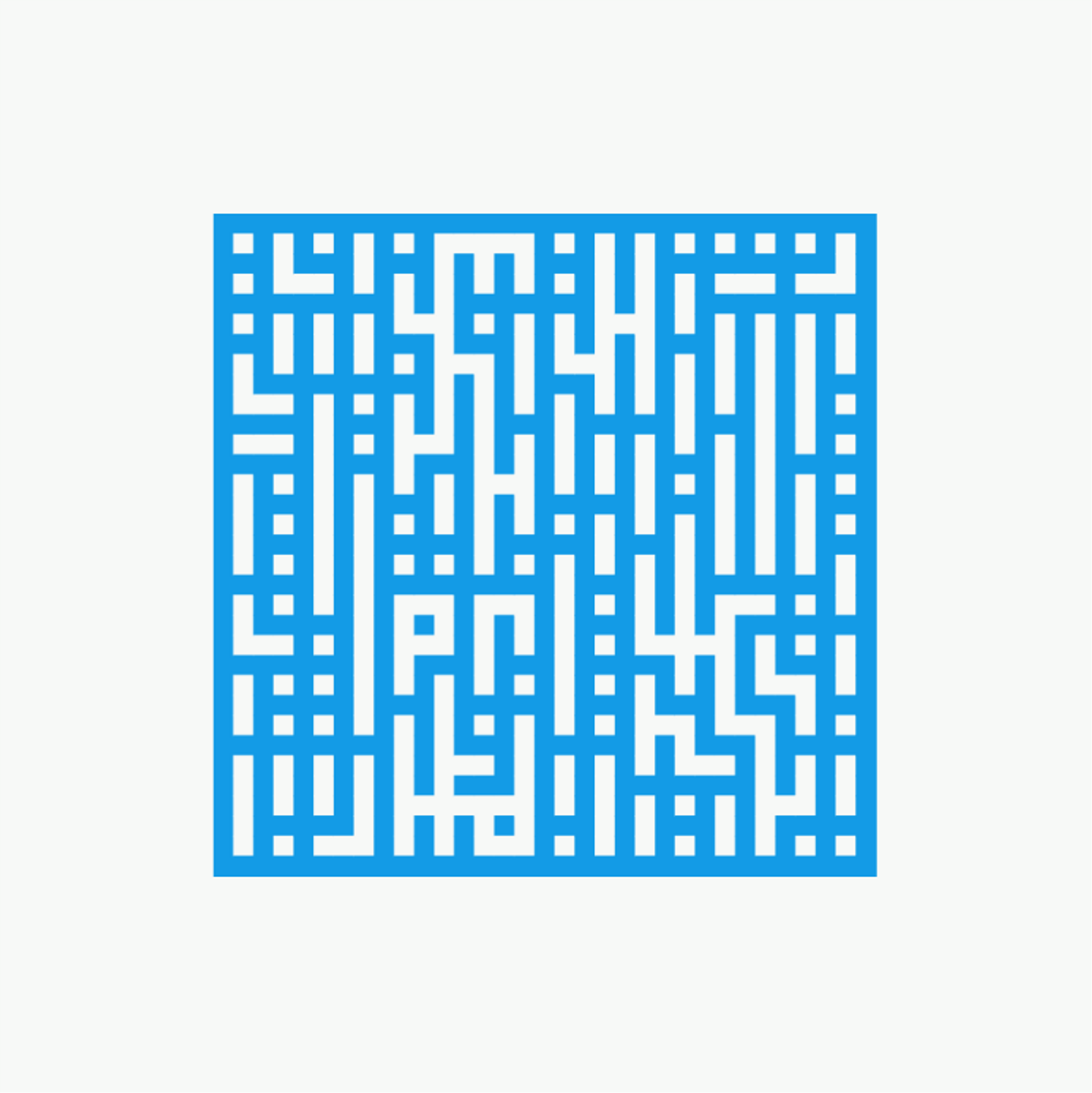 Grate Generative Art Blue