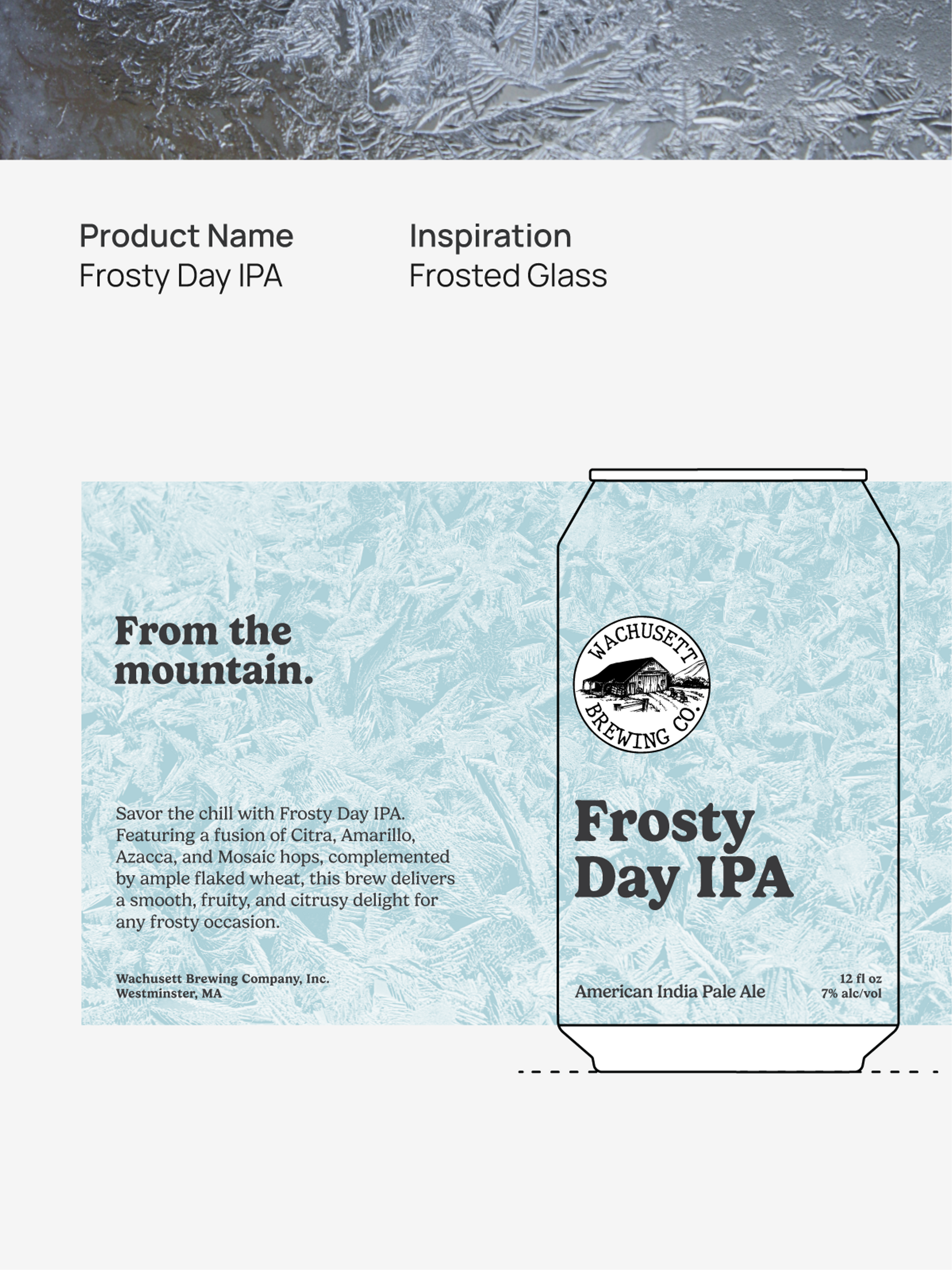 Frosty Day IPA Design Information