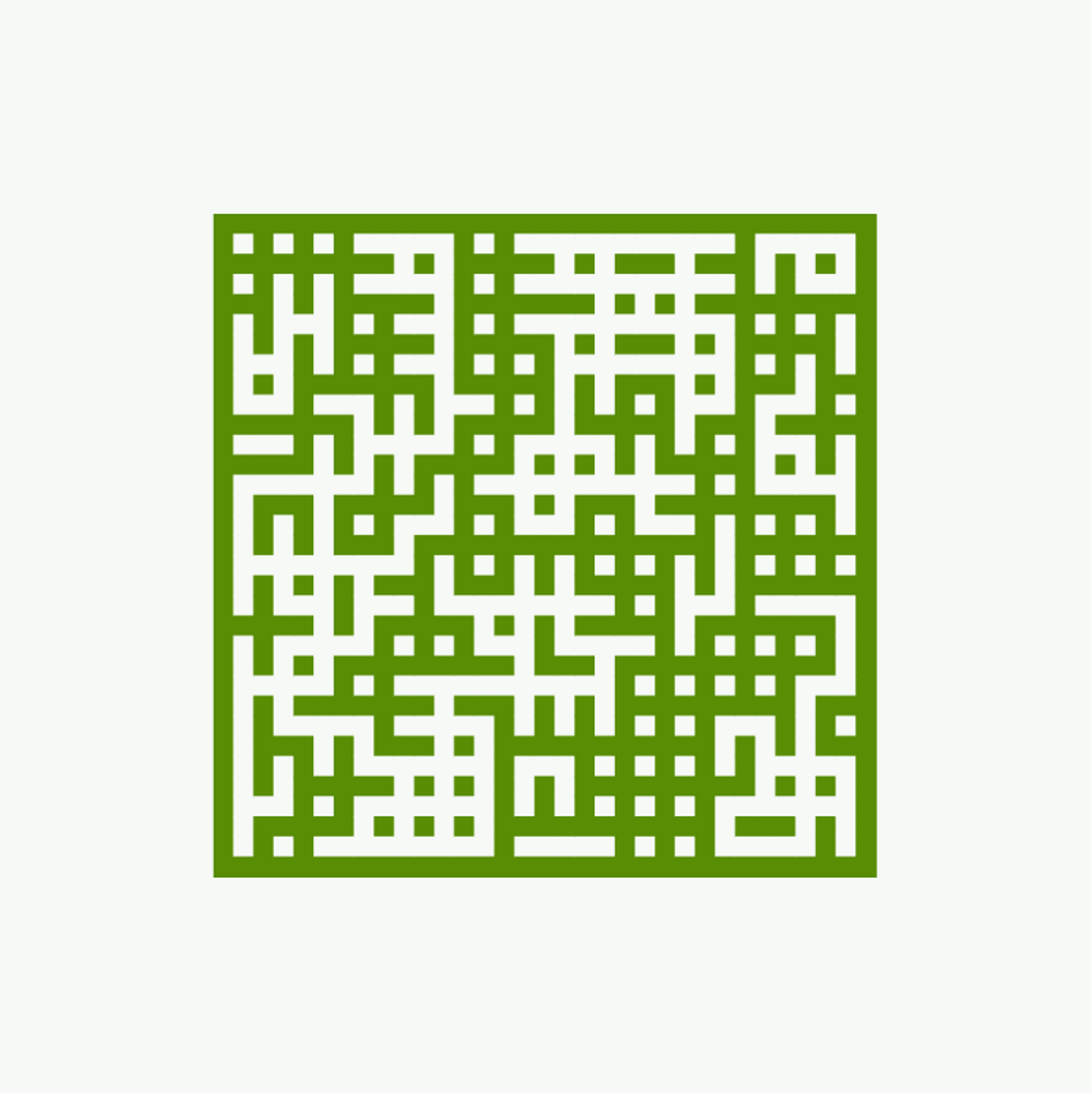 Grate Generative Art Green