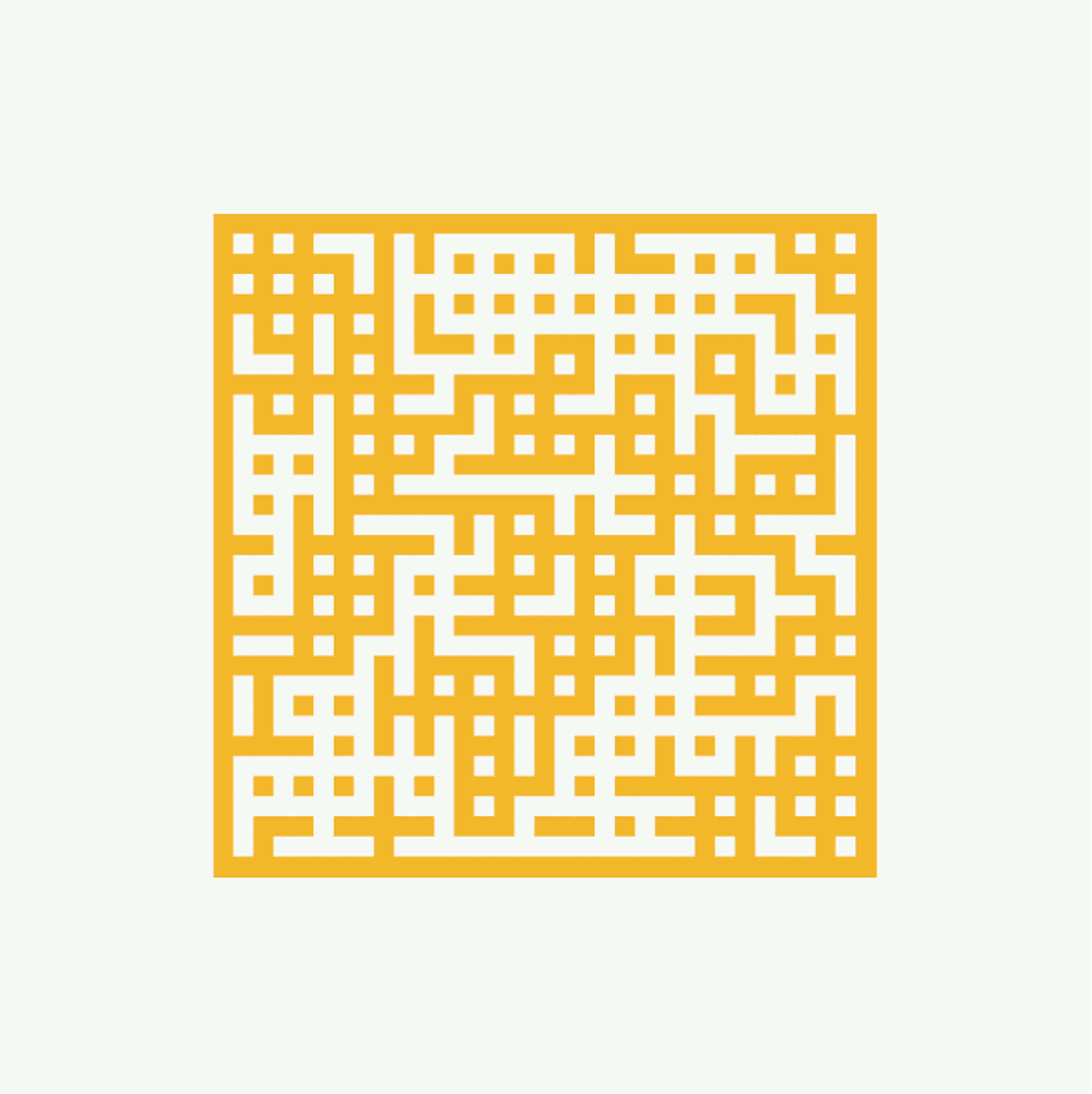 Grate Generative Art Yellow