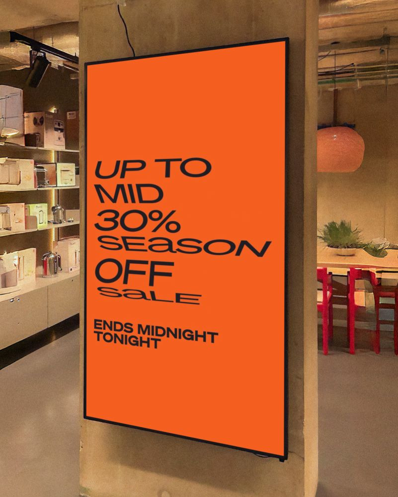 The Conran Shop In-Store TV Sale