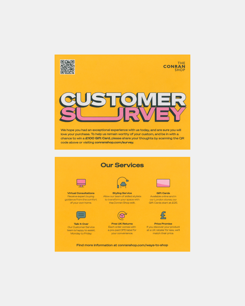 The Conran Shop - Customer Survey