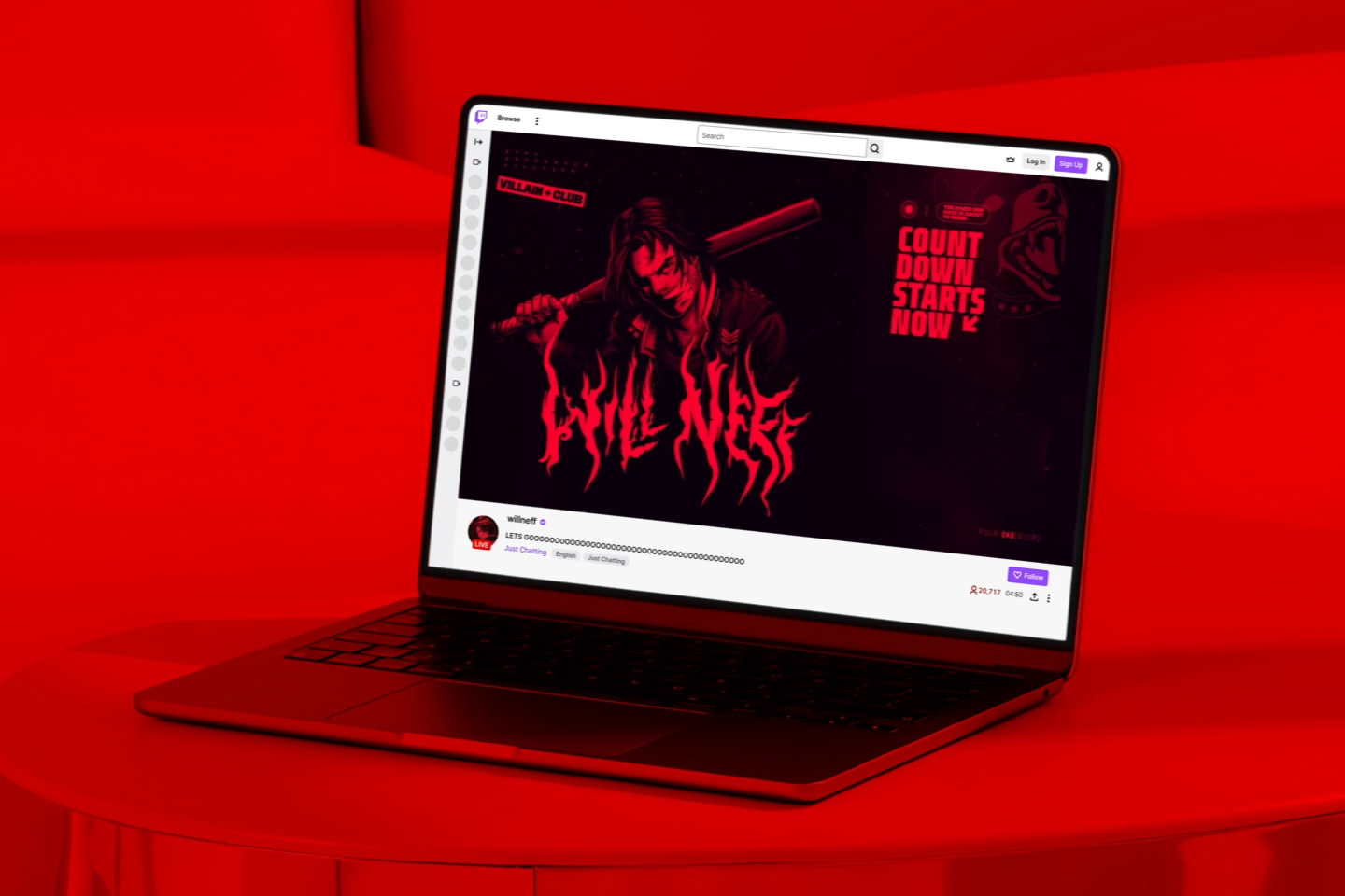 WillNeff Start Screen