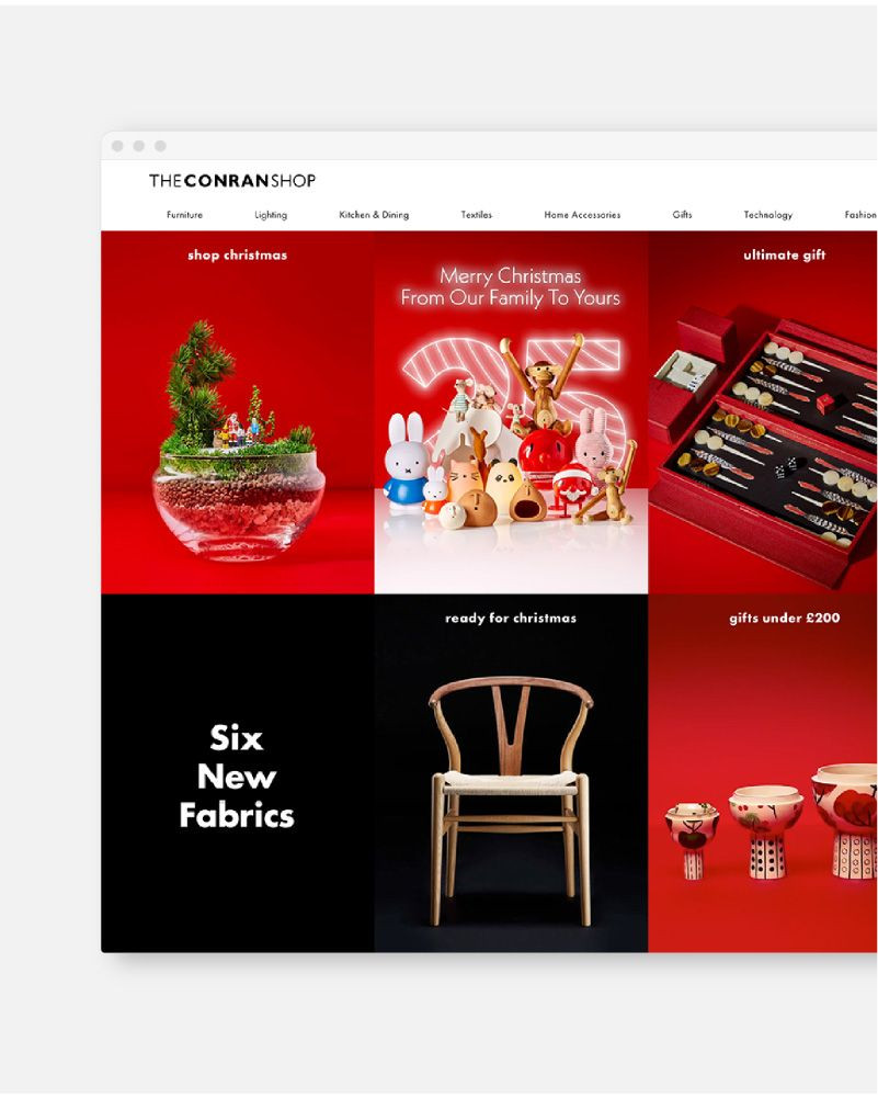 The Conran Shop - Christmas Homepage Animation