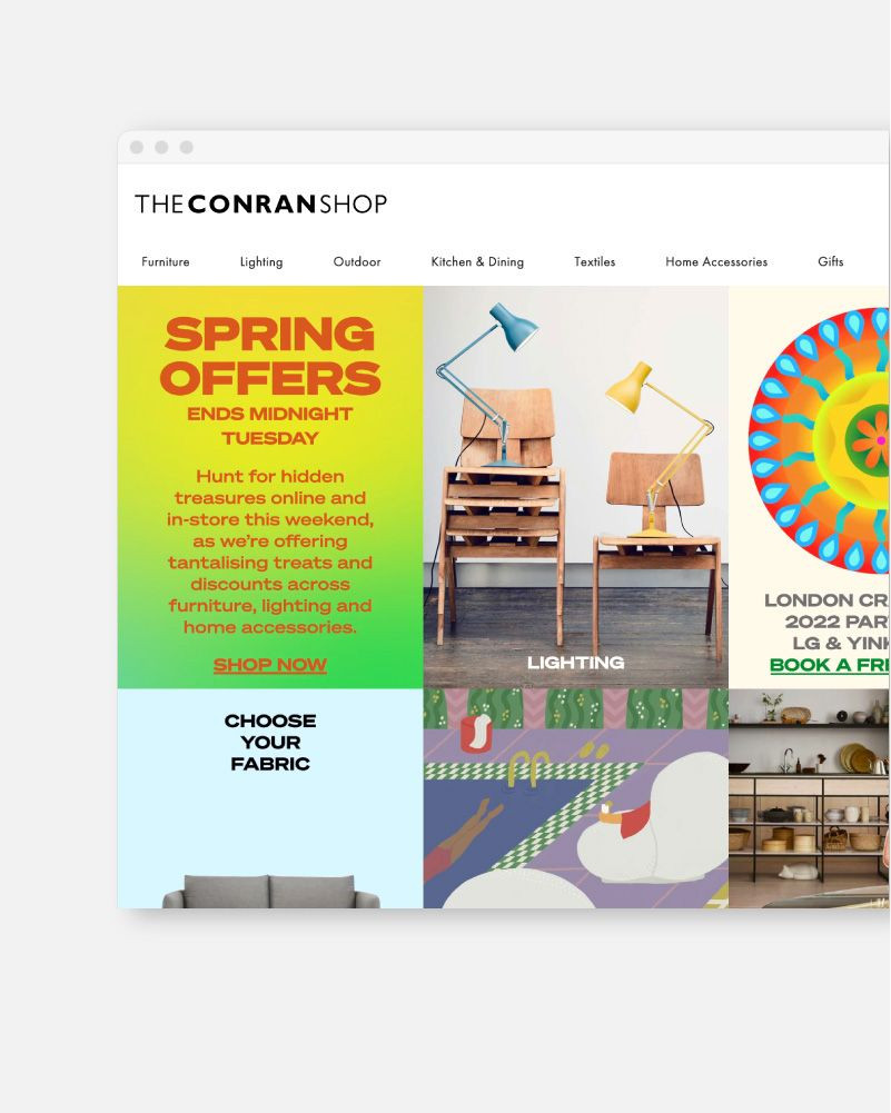 The Conran Shop - Sale Homepage Animation