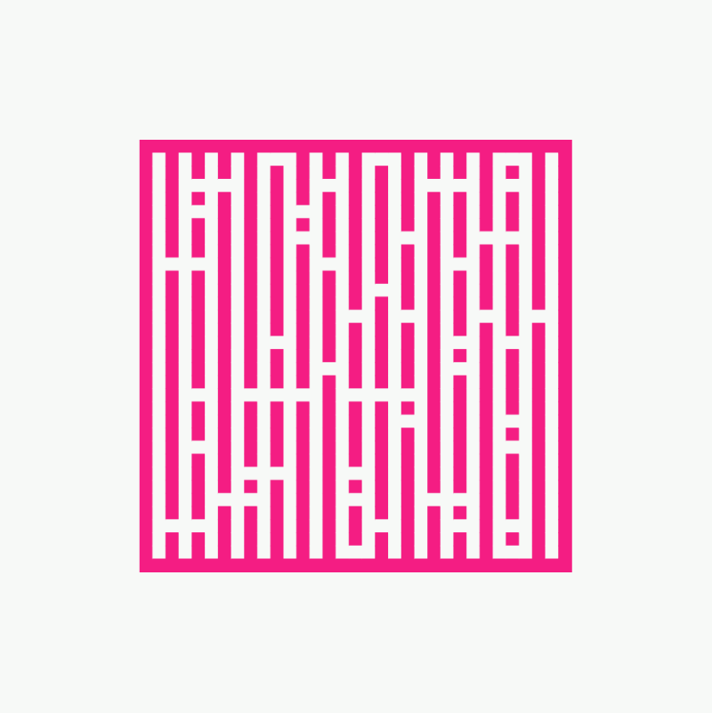 Grate Generative Art Pink